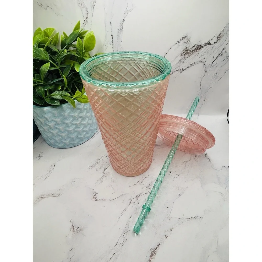 Starbucks Summer Jeweled Pearl Pink 16oz Grande Cold Cup Tumbler‎ 2021